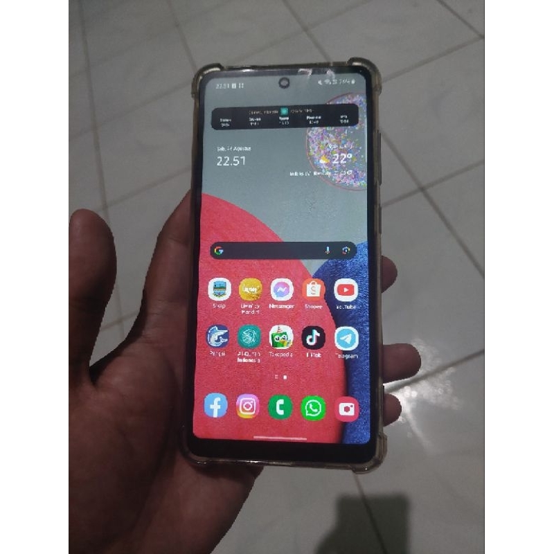 Samsung A52s ram 8/256gb minus batangan