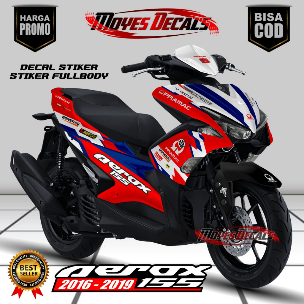 Decal Aerox 155 Old Full Body - Stiker Motor Aerox 155 Old Full Body - Decal Hologram Aerox 155 Old 