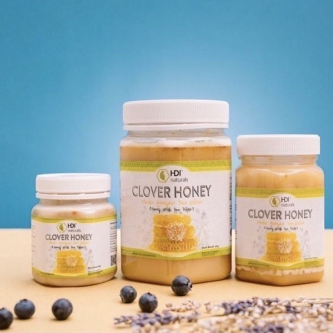 

Madu murni hdi clover 1kg,500gr,250gr original free sendok kayu - 1kg