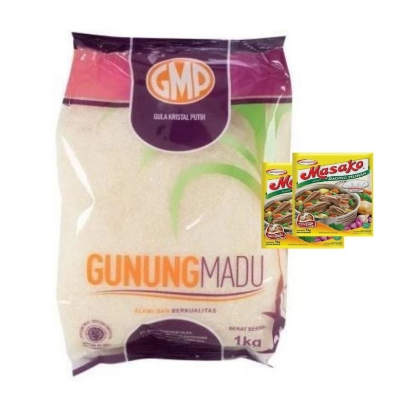 

Gula GMP 1kg + Masako Sapi 2pcs
