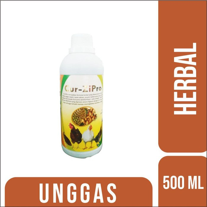 Obat Antibiotik Herbal Ternak Ayam "Cur-ZiPro" 500 ml