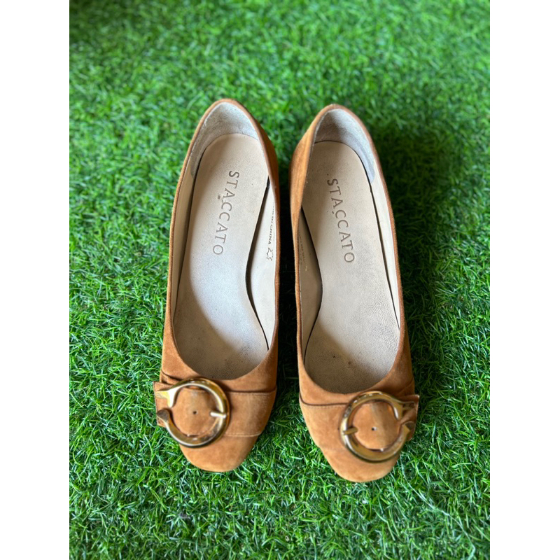 preloved heels staccato brown original