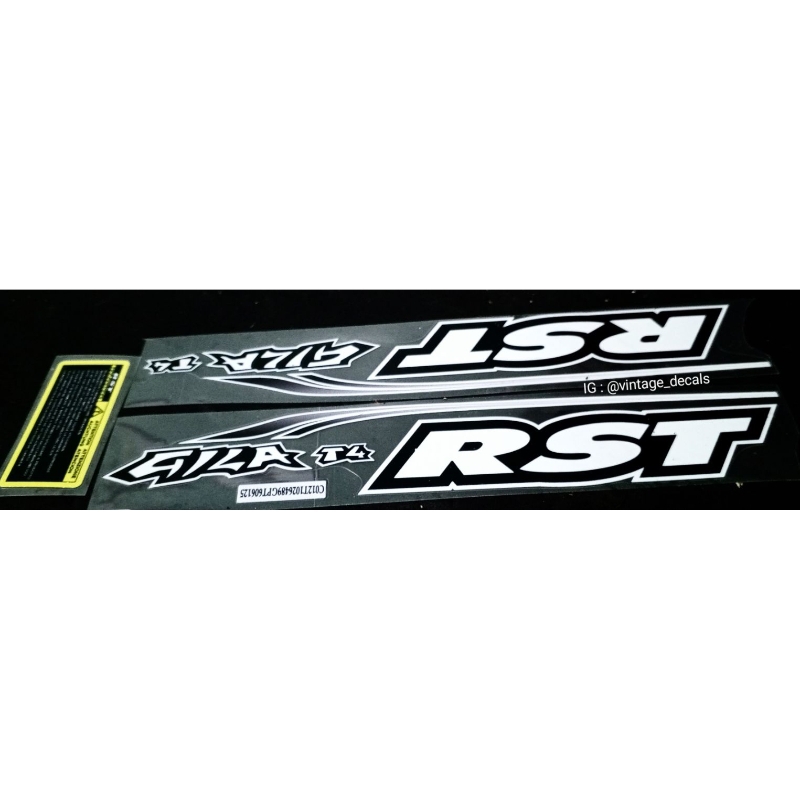 sticker decals replacement Fork shock RST capa gila t4 RST 400 RST 200 mozo pro