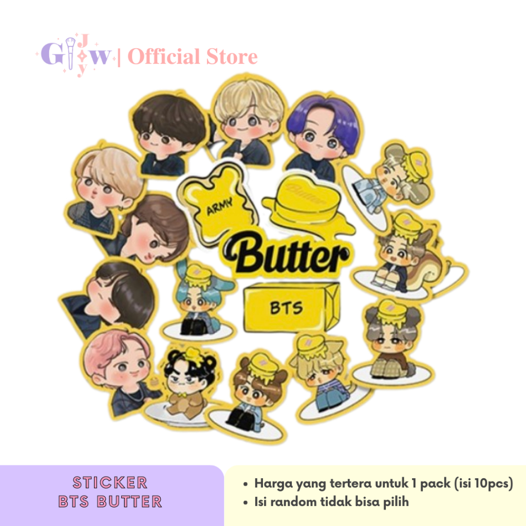 

A6113 STICKER 10PCS (BTS BUTTER) anti air notebook scrapbook label tempel motif kartun superhero super hero unik lucu atk alat tulis kantor murah viral termurah kartun komputer leptop handphone hp smartphone koper laptop tembok kulkas disney kpop korea