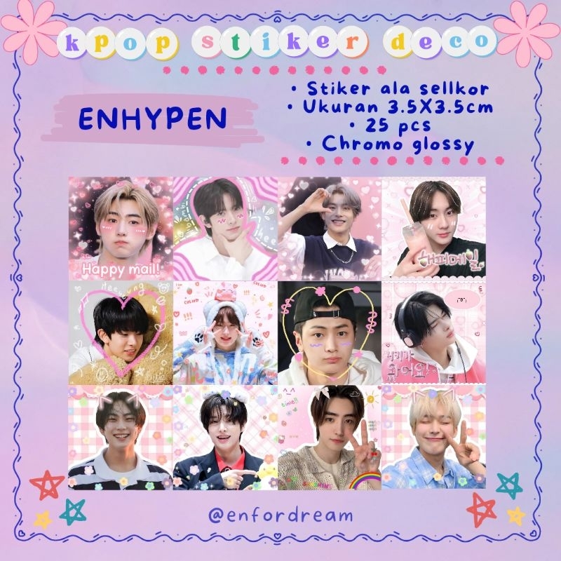 

STIKER DECO KPOP 3.5X3.5 CM STIKER SELLKOR STIKER MAIL AESTHETIC JOURNAL FREEBIES
