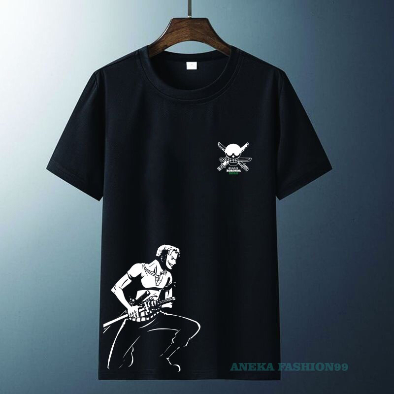 KAOS ONE PIECE RORONOA ZORO KAOS ANIME ONE PIECE ZORO NEW BAJU ONE PIECE ZORO