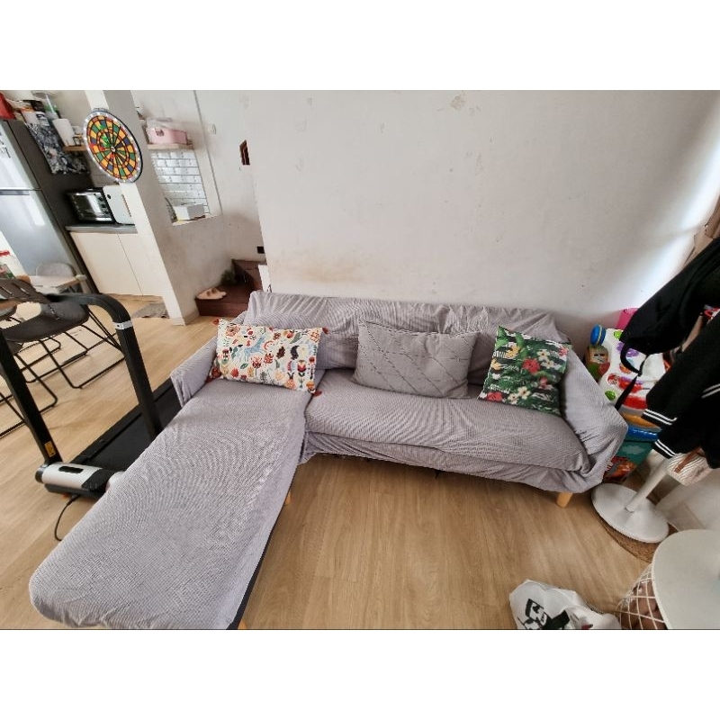 (Preloved) Levington Sofa 3 Seater - Foot Stool - Informa