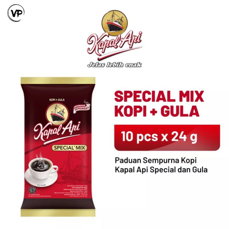 

Kapal Api Kopi Bubuk Special Mix 10's x 24g