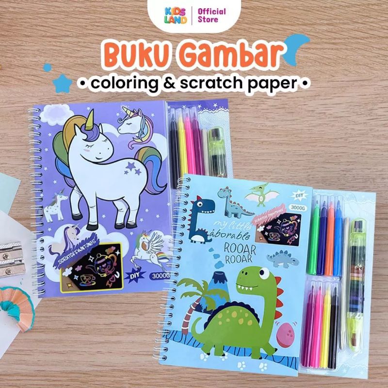 

buku gambar bonus Alat TulisAnak-anak