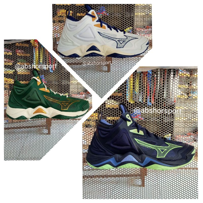 NewMizuno Wave Momentum 3 Mid Original100% Sepatu Voli MIZV1GA231711