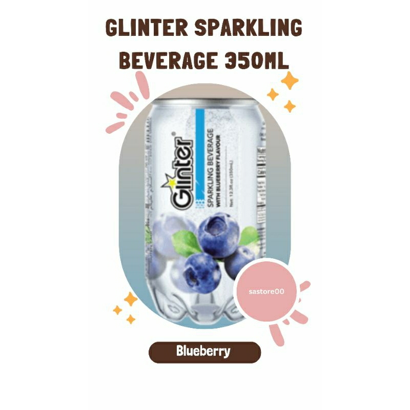 

Glinter Sparkling Beverage Blueberry 350ml