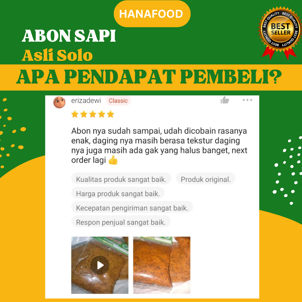 

Ay00! ABON SAPI SOLO 250gr 100gr ABON SAPI RASA DAN RASA PEDAS A04
