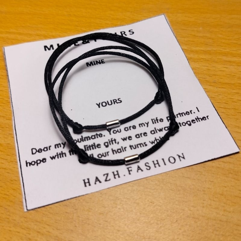 GELANG Couple Cantik | Gelang Couple Purpose | GELANG Couple Simpel | Gelang Couple Hitam