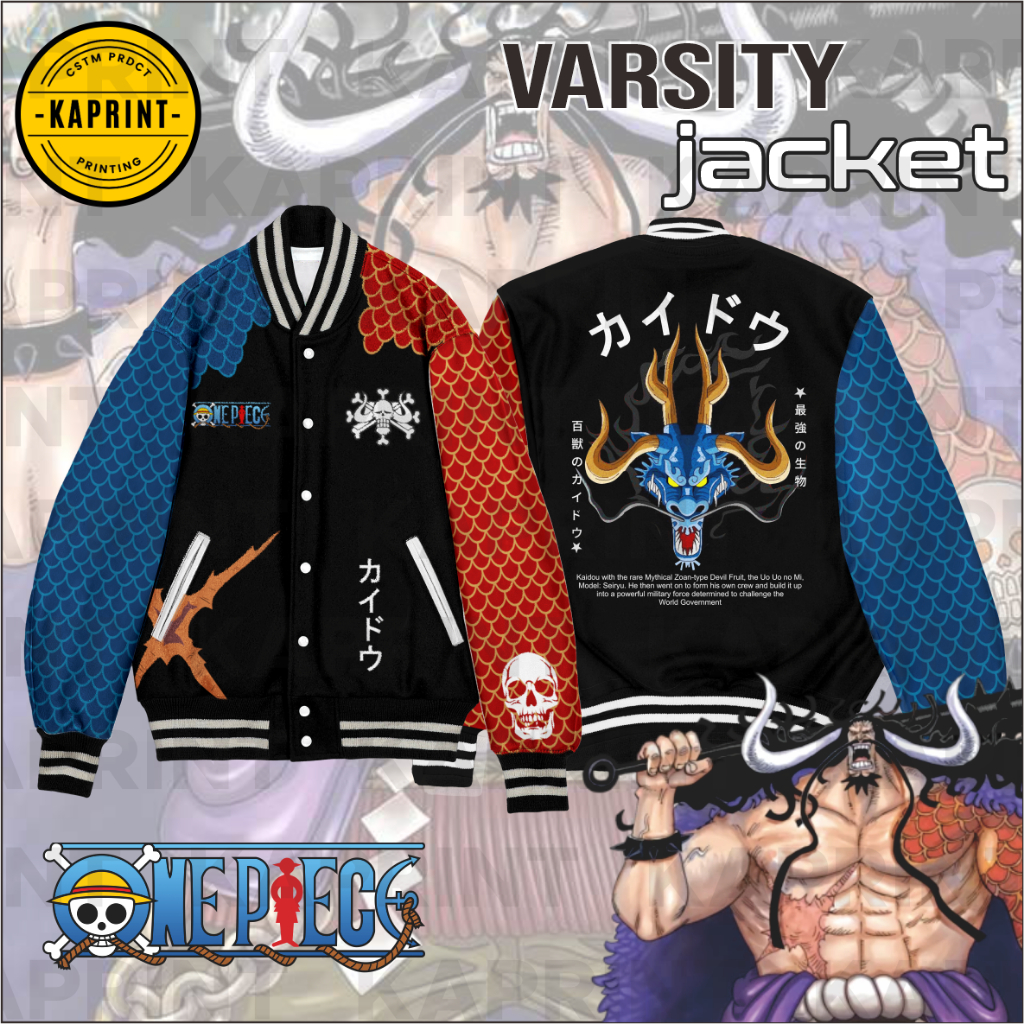 JACKET / JAKET  VARSITY BASEBALL ANIME ONE PIECE KAIDO SERRIES
