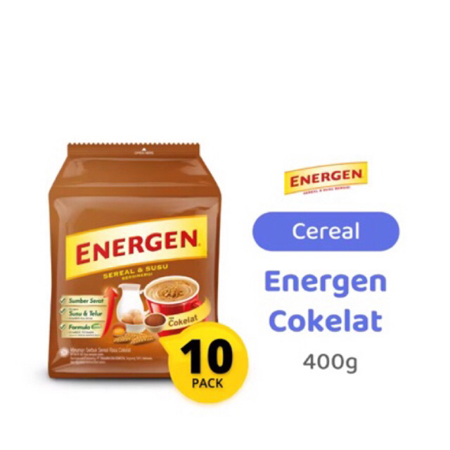 

energen coklat 1 renceng isi 10 sachet