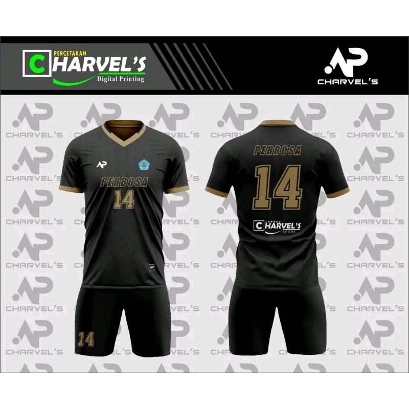 Jersey Sepakbola Futsal Voly Desain Sendiri
