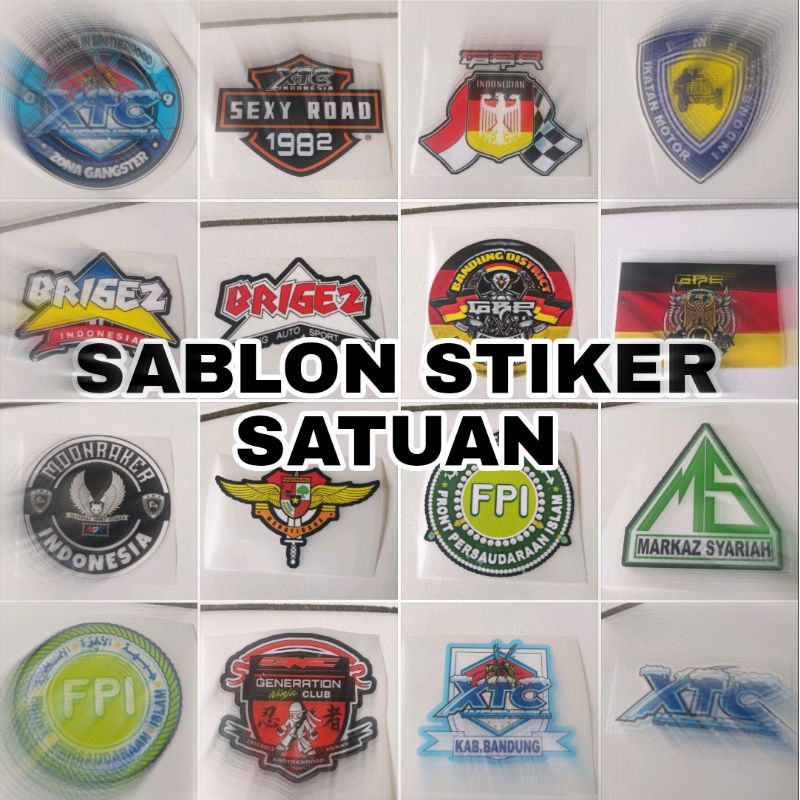 

STIKER SABLON SATUAN 7CM