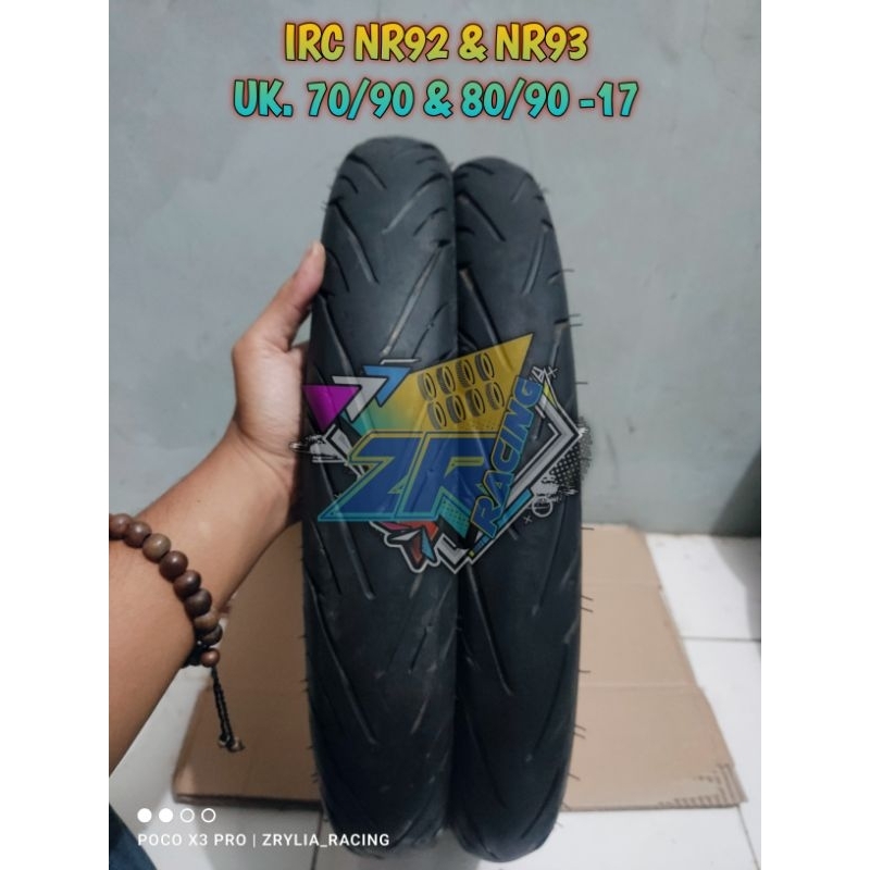 BAN IRC NR92&NR93 UK. 70/90 & 80/90 -17 TUBELESS MOTOR SUPRA JUPITER FU