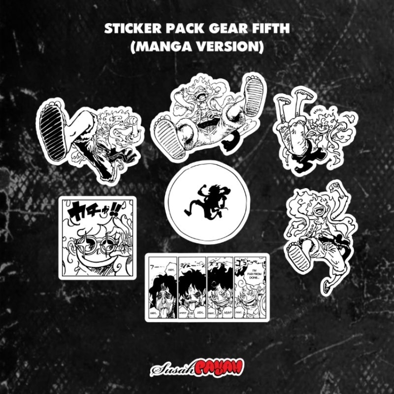 

GEAR FIFTH LUFFY Sticker Pack (Manga Version)