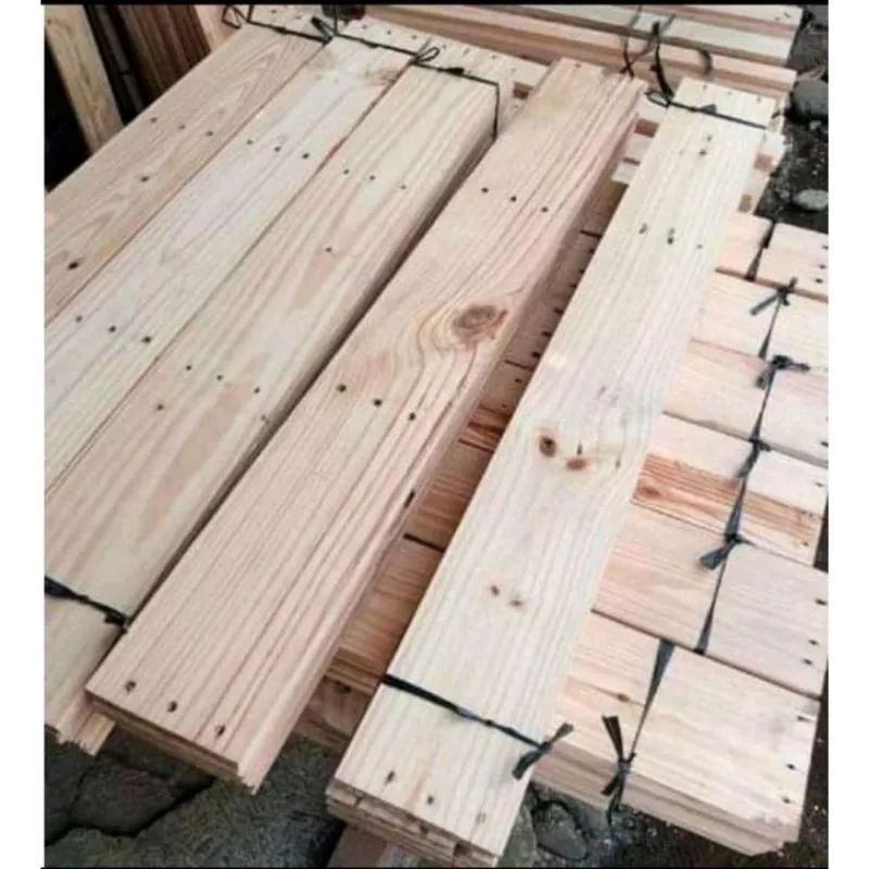 Papan Kayu Jati Belanda Tebal 9 × 120 × 2 Palet Sudah Serut Halus