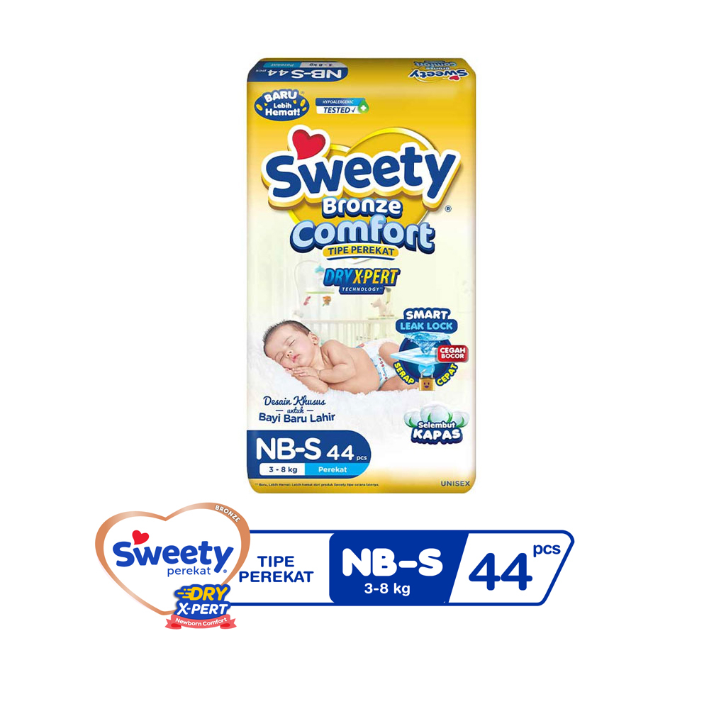 Sweety Bronze Comfort Pants Dry X-Pert Popok Bayi Tipe Perekat NBS44
