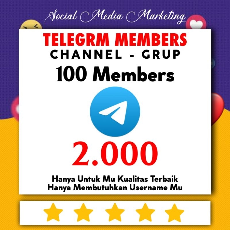 TERMURAH | PELANGAN MEMBERS TELEGRAM PERMANEN PROSES CEPAT GARANSI - MEMBER CHANNEL / GRUP