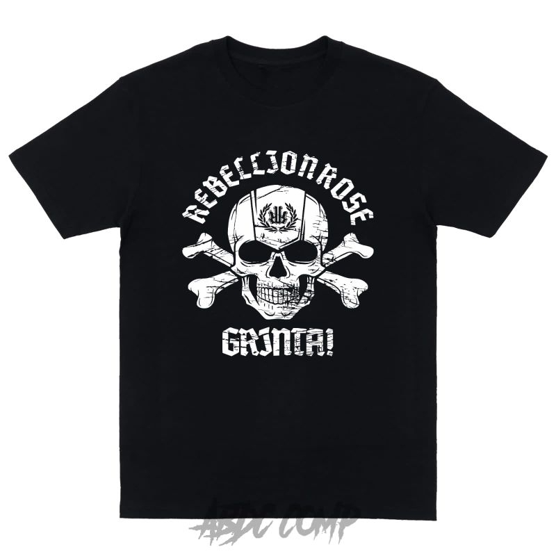 Rebellionrose GRINTA! - Tshirt kaos black Rebellionrose New Marchindise