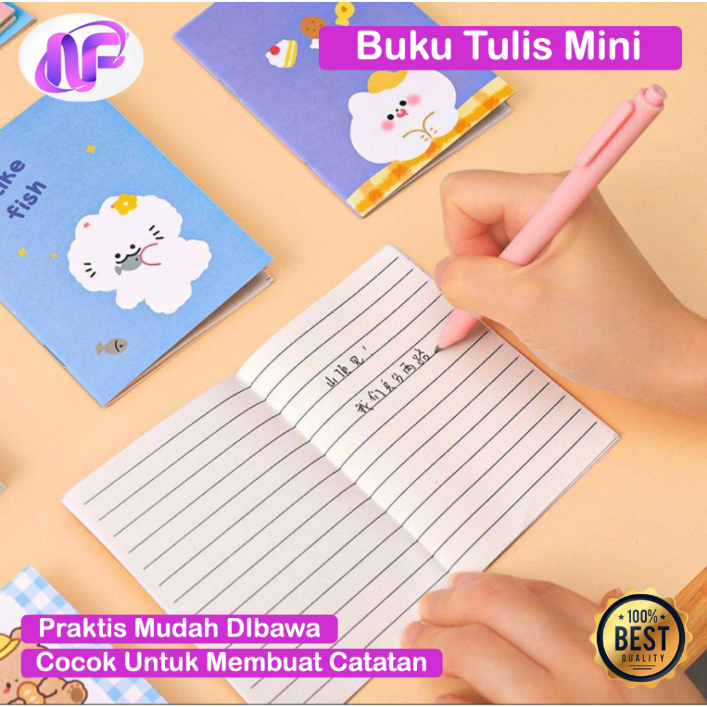 

Buku Tulis Mini Anime Variasi Motif Lucu Buku Catatan Reminder Notes