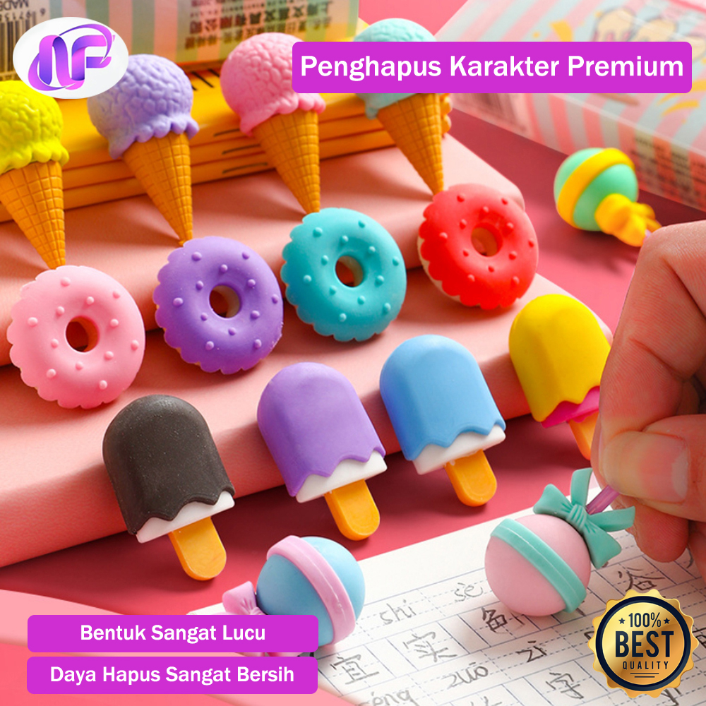 

Penghapus Pensil Lucu Unik Motif Es Krim Lolipop Eraser Anak Sekolah