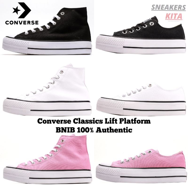 Sepatu Converse Chuck Taylor All Star Lift Hi & Ox / Converse Chuck Taylor All Star Platform BNIB 10
