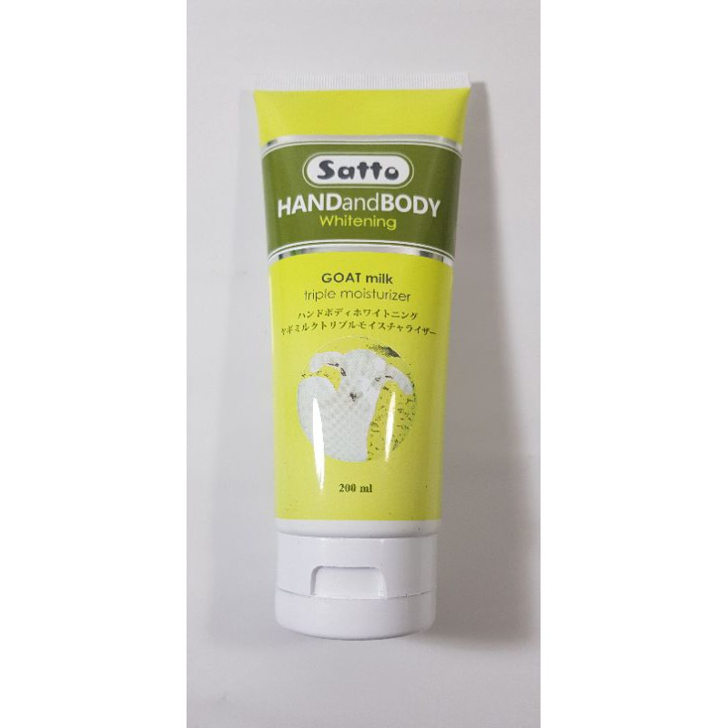 Satto Goat Milk Triple Moisturizer Hand & Body Lotion / SATTO HANDANDBODY WHITENING GOAT MILK