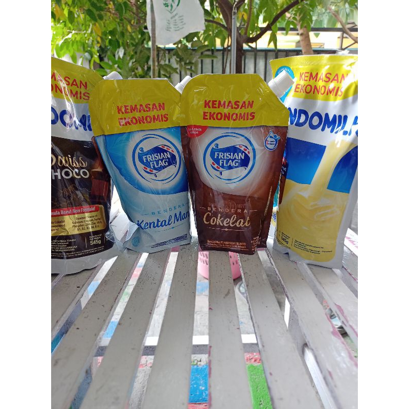 

Susu Kental manis Indomilk Frisian Flag Pouch 545ml Coklat Vanilla