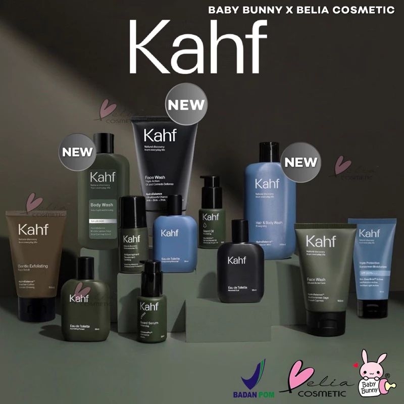 (BPOM) READY Khaf Skincare Cowok Halal Face Wash | Sunscreen | Parfum | Deodorant | Scrub