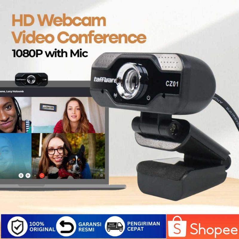 Webcam Desktop PC Video Conference 1080P with Mic