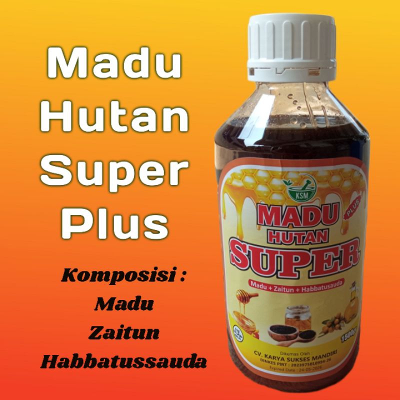 

Madu Hutan Super Plus Herbal Zaitun habbatussauda 1500gr Multiflora