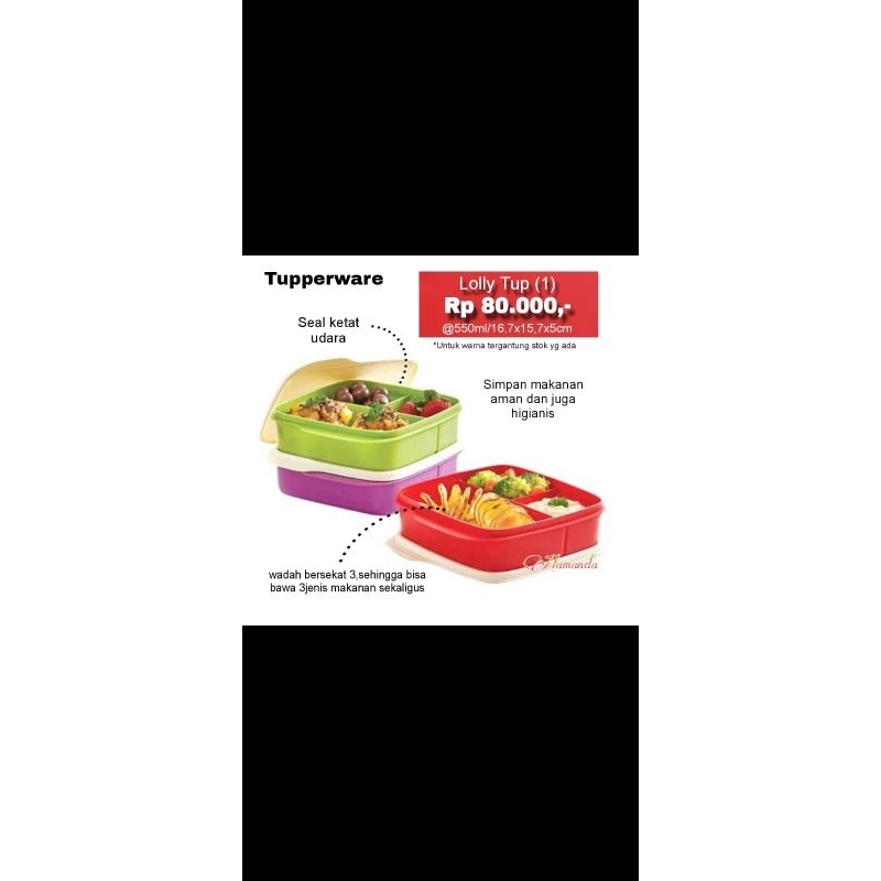 Lolly tup tupperware