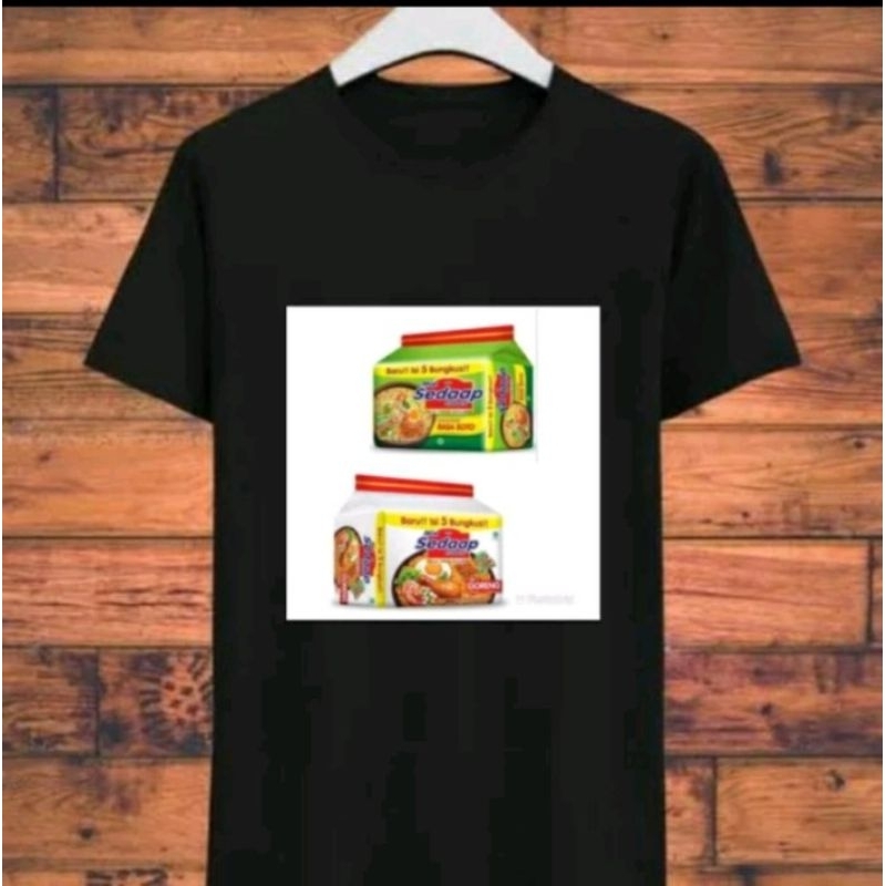 Kaos Distro Motif Gambar Mi Sedap 5-pcs