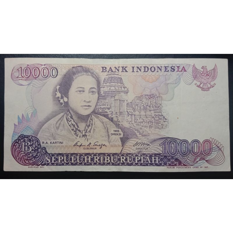 UANGKUNO 10.000 RUPIAH kARTINI THN 1985