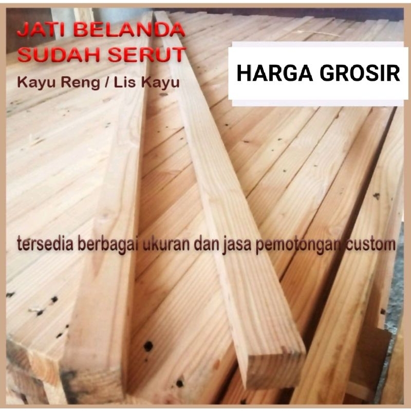 kayu reng jati belanda termurah