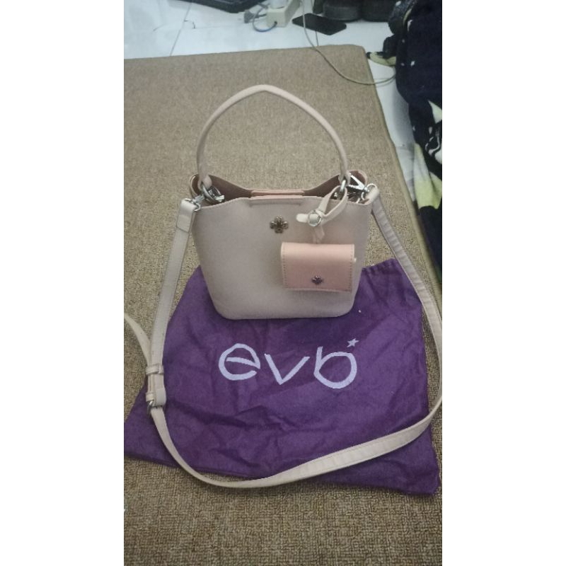 Tas evb soft pink bagus terawat