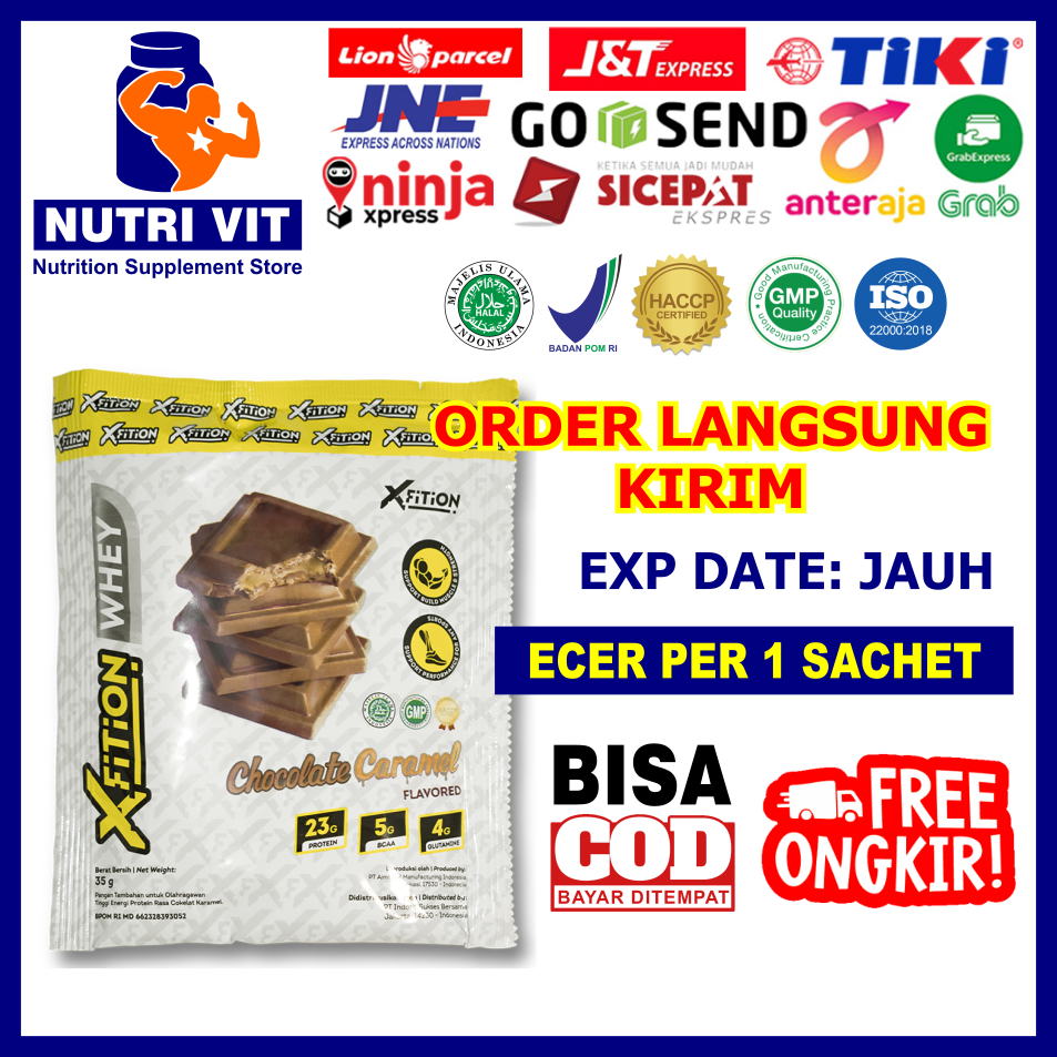 Xfition Whey ECER 1 sachet Xfition Whey Protein Satu Sachet Susu Fitness Whey Protein Xfition Whey E