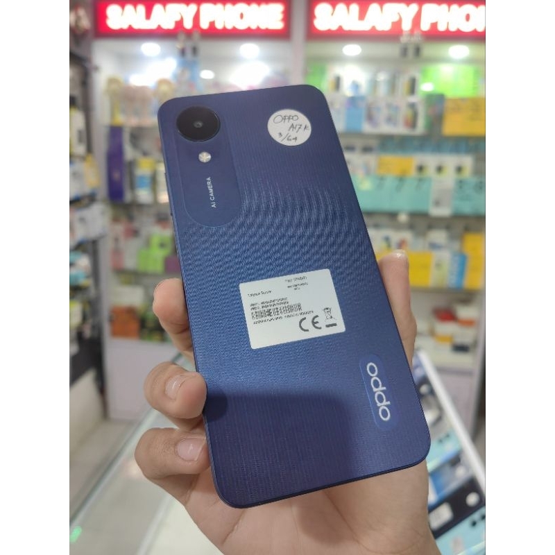 OPPO A17K 3/64GB BEKAS SECOND LIKE NEW BERGARANSI