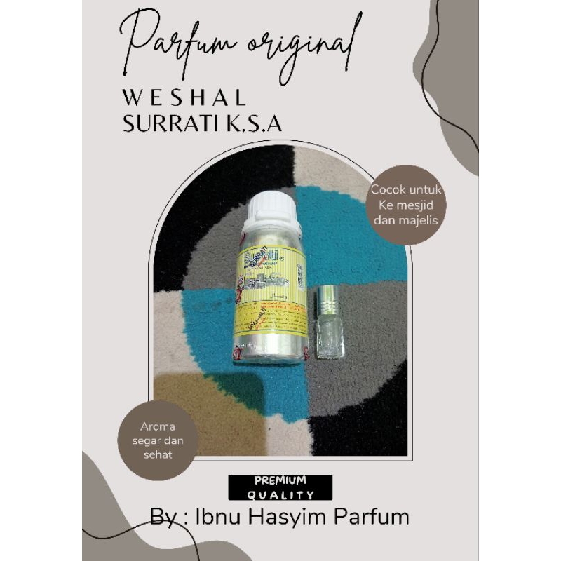 parfum weshal original/ bibit surrati original/ parfum saudi