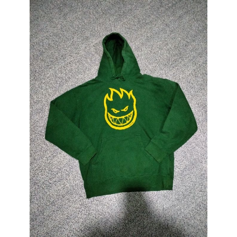 Hoodie Spitfire Big Head Logo Green Original Bekas / Second