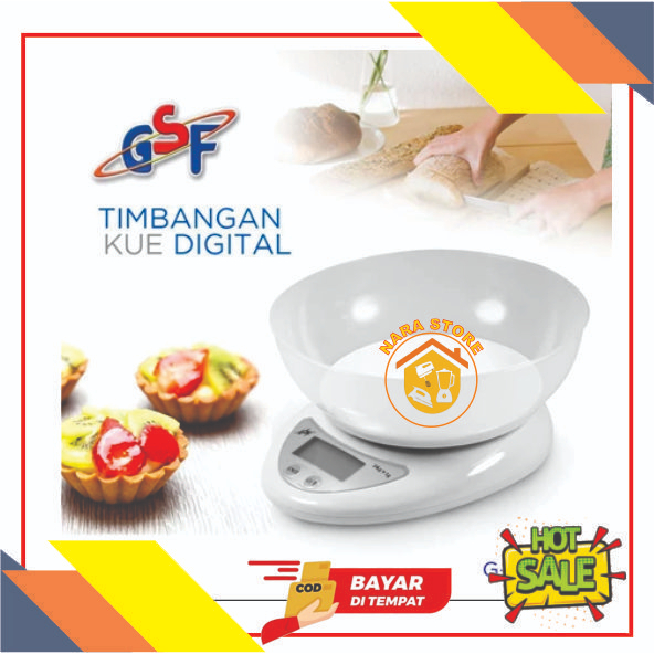 Timbangan Digital Mangkok - Timbangan Kue Dapur Serbaguna 5 KG GSF G-4405 / G 4405