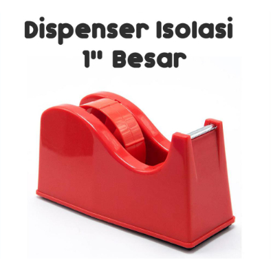 Tape Dispenser Alat Potong Isolasi 1 inch Tempat Solatip Duduk Besar