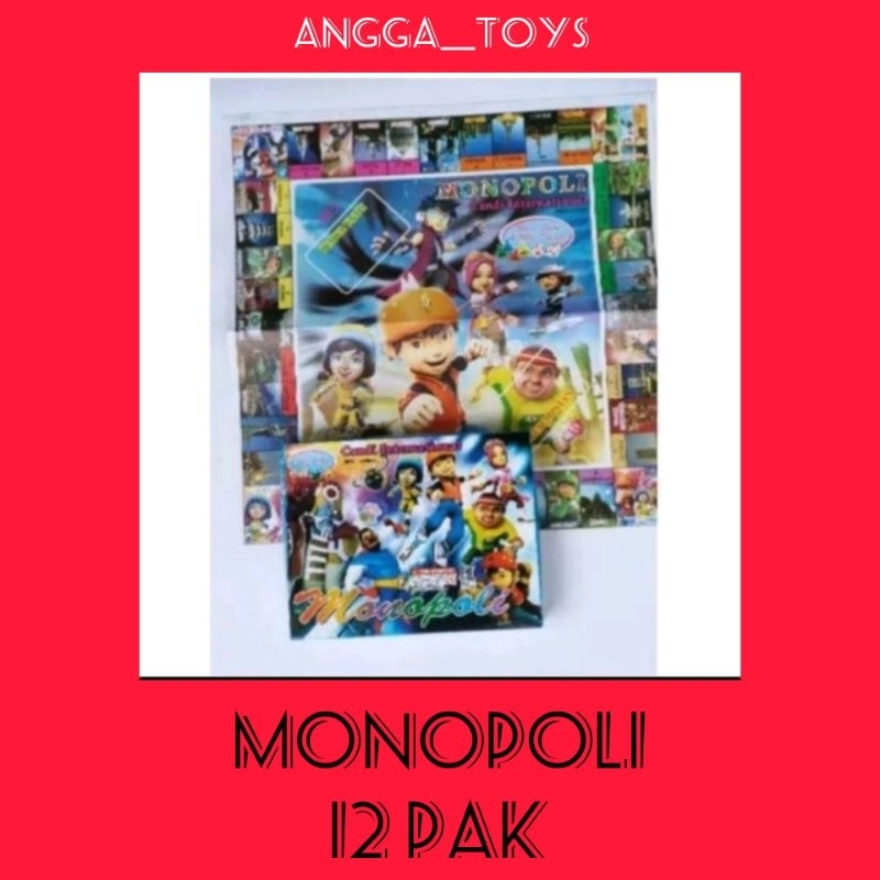 Monopoli Jumbo Mainan Anak / Monopoli INTERNASIONAL / Mainan Murah Harga Per 1 lusin (Isi 12 pcs)