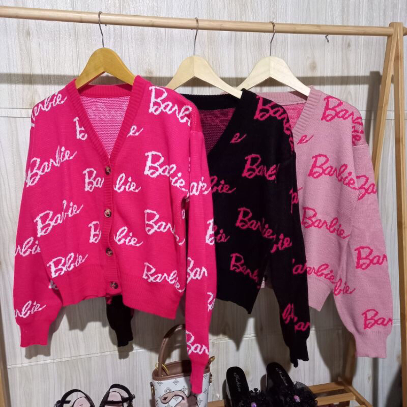 CARDI BARBIE DEWASA CARDIGAN BARBIE WANITA CARDIGAN BARBIE BAJU RAJUT BARBIE DEWASA WANITA OVERSIZE 