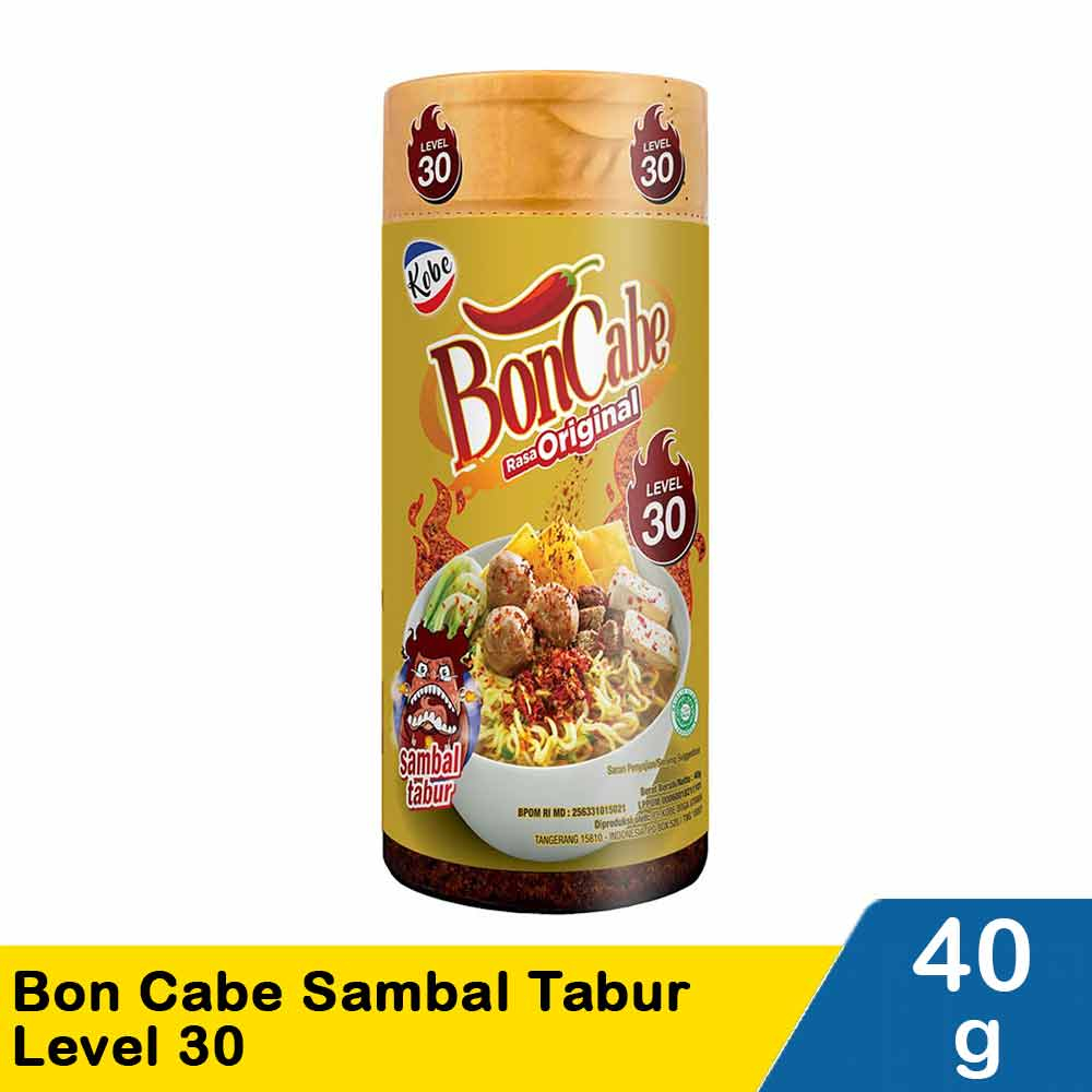 

Kobe BonCabe Sambal Tabur Original Level 10 / 15 / 30 Botol