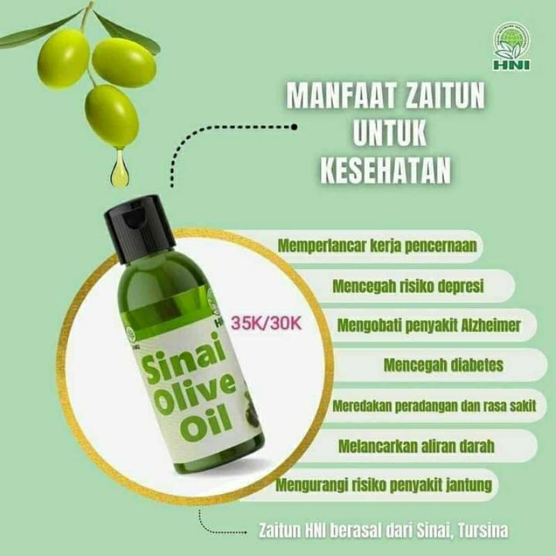 

Sinai Olive Oil/Minyak Zaitun HNI HPAI Original